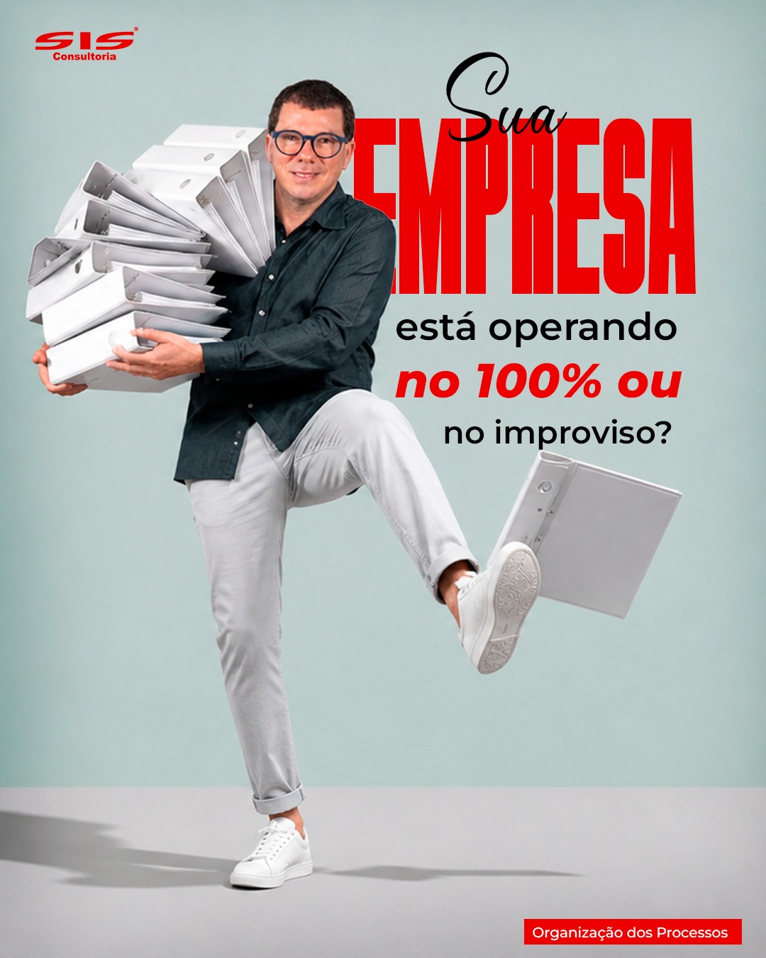 Consultoria empresarial sobre organização de processos para empresas que desejam sair do improviso e operar com mais eficiência.